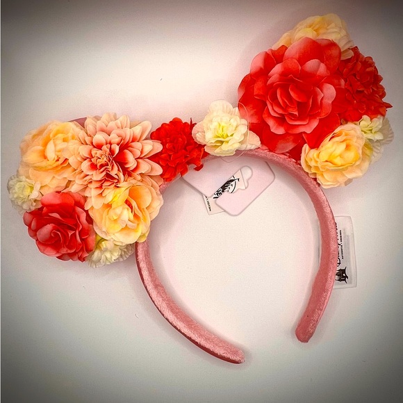 Cute Disney Floral Ears-OS-Multicolored Flowers-Never Used-Excellent Cond NWT - Picture 3 of 6